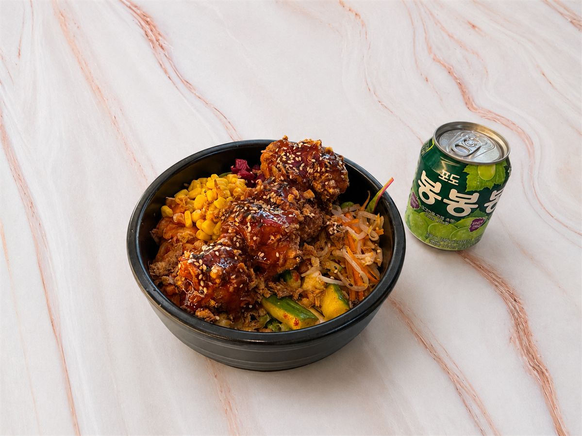 MENU KOREAN SALAD + BOISSON