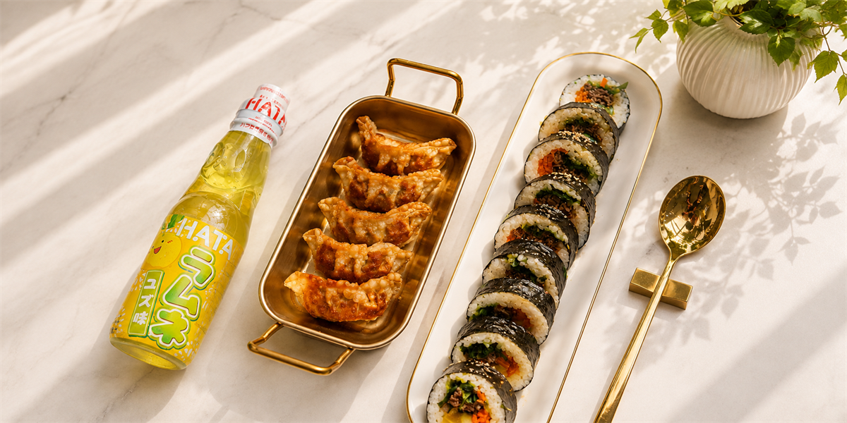 Menu kimbap( kimbap+accompagnement+boisson)